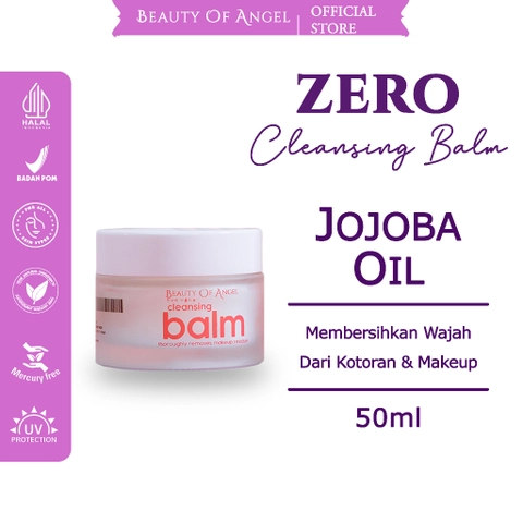 Zero Cleansing Balm 50 ml BOA With Salicylic Acid, Tea Tree dan Centella Pembersih Wajah Make Up Remover Beauty Of Angel
